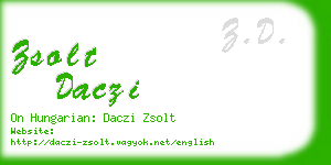 zsolt daczi business card